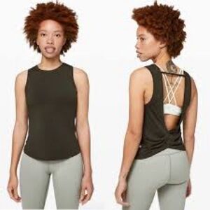 lululemon athletica Dark Olive Tank Top
